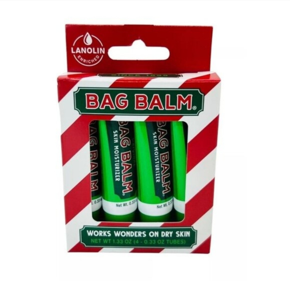 Vermont's Original Bag Balm skin moisturizer mini tubes Set Of 4 NWT